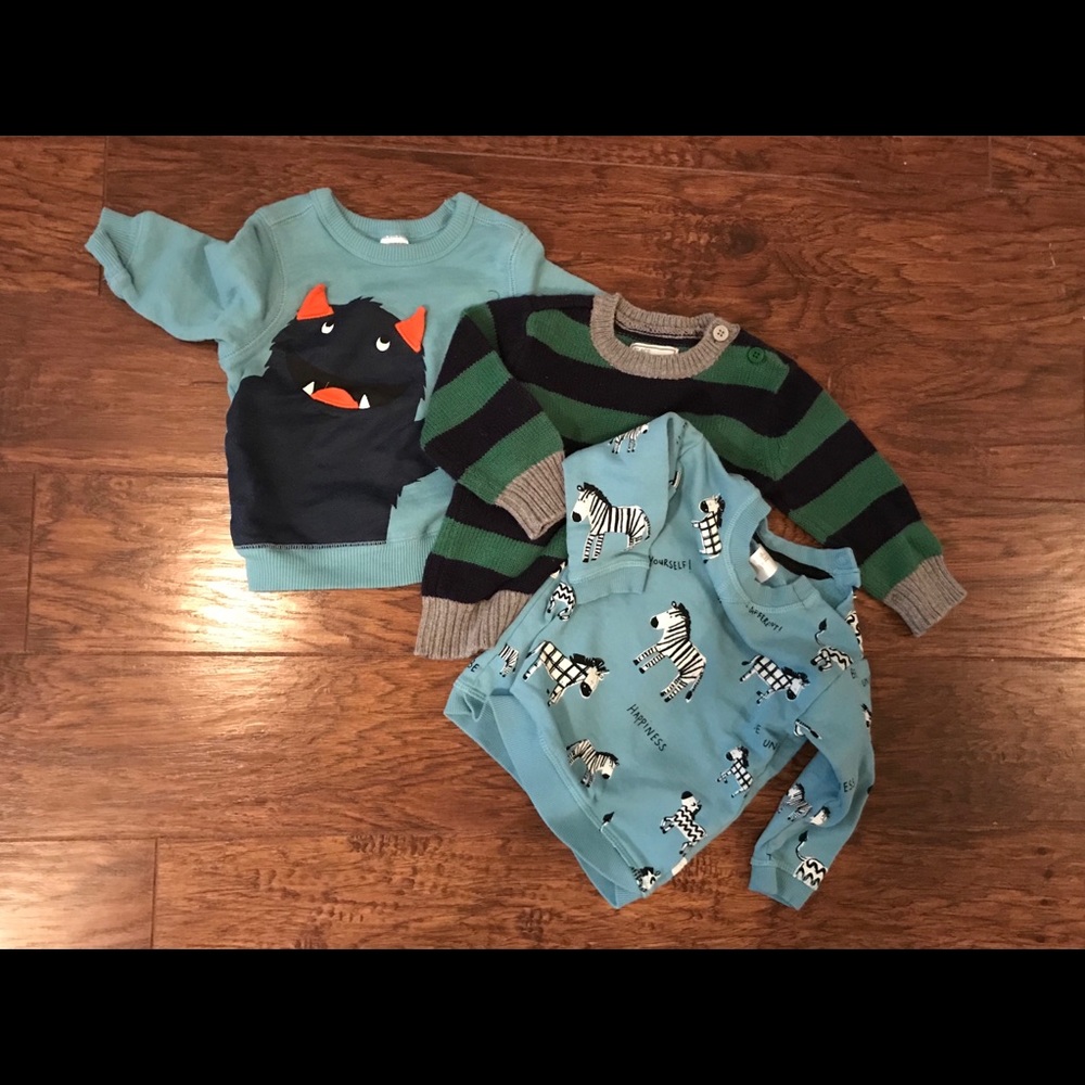 Baby boy sweatshirts 6-9 mos